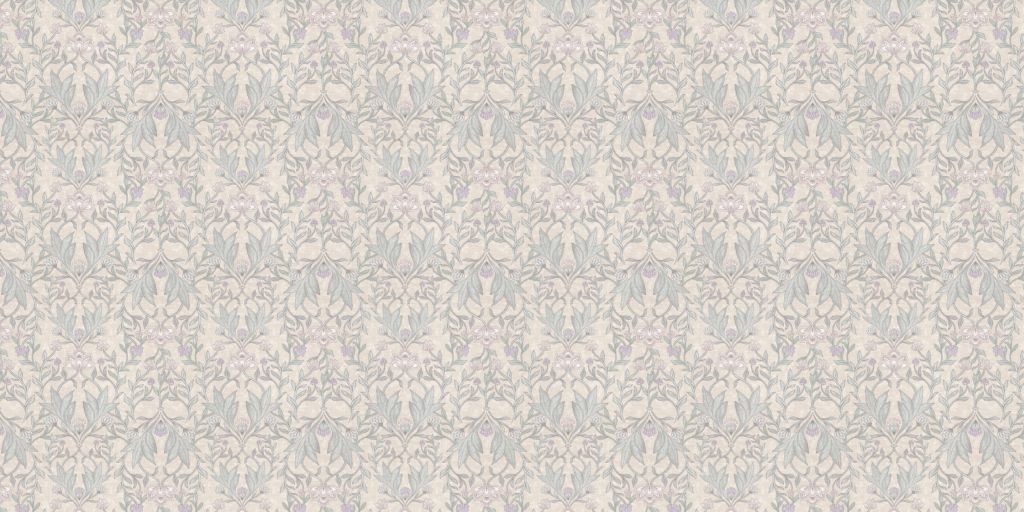 Morris floral damasco - beige neutro