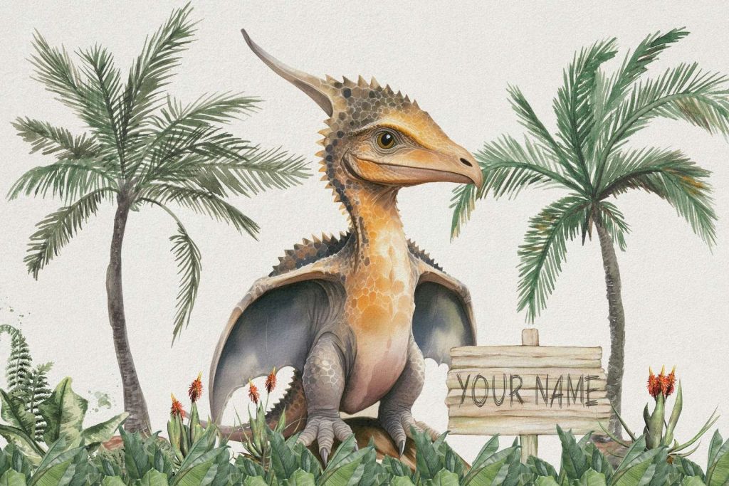 Bebé pteranodon en la jungla