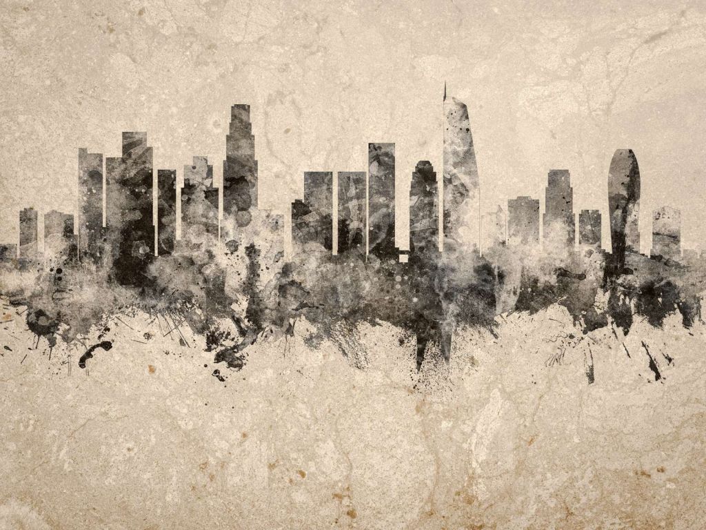 Acuarela horizonte, Los Ángeles