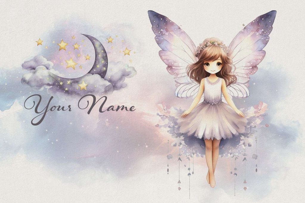 Elfo bajo la luna y las estrellas