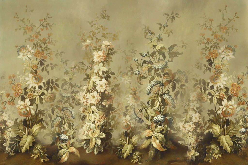 Verde oliva vintage clemátide