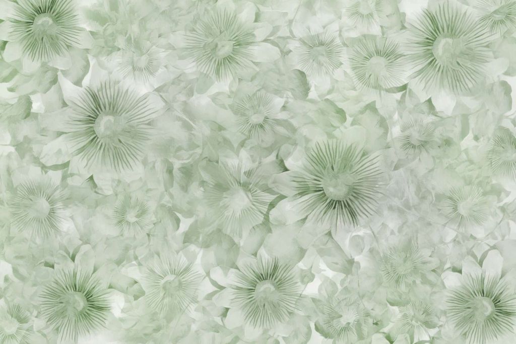 Elegancia Acuarela Botánica Verde Campo