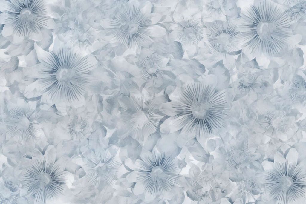Elegancia Acuarela Botánica Luna Azul