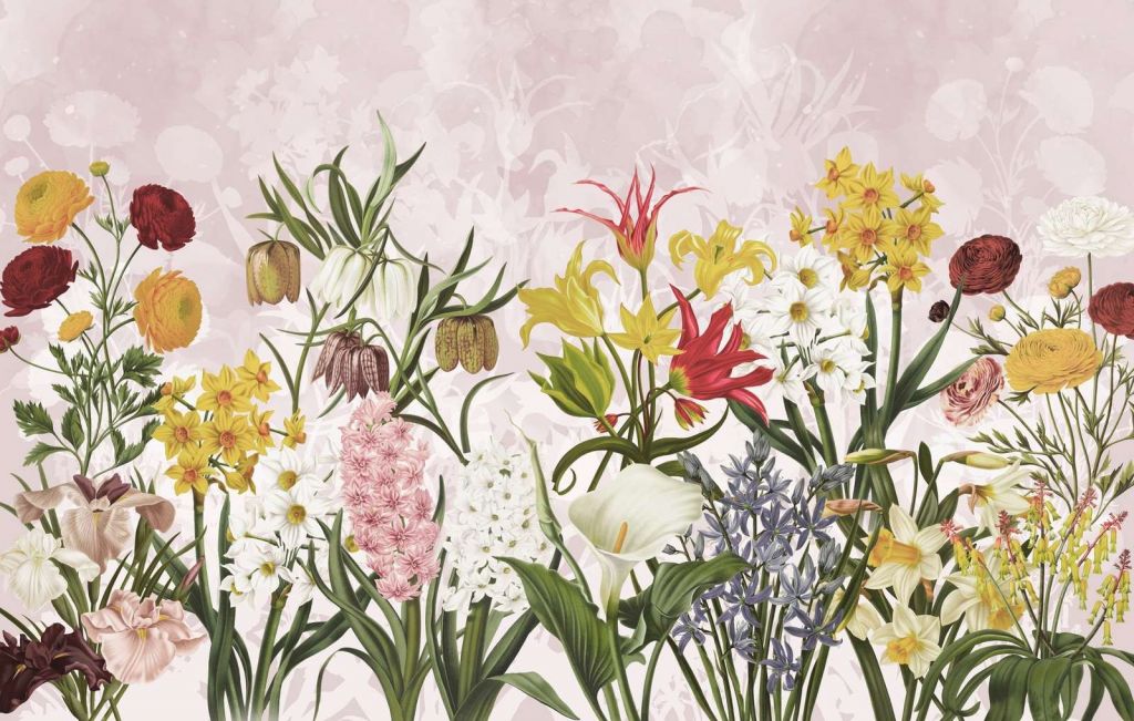 Flores de Primavera - Rosa Pétalo Sonrojado