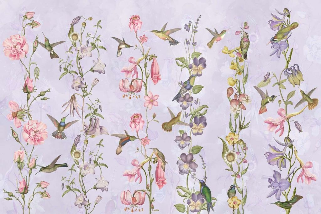 Flores de pradera y jardín Violeta