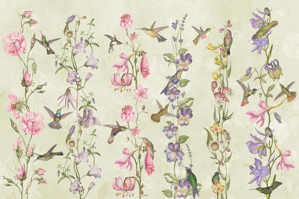 Flores de pradera y jardín amarillas