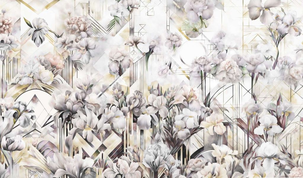 Iris Acuarela Beige Gigante