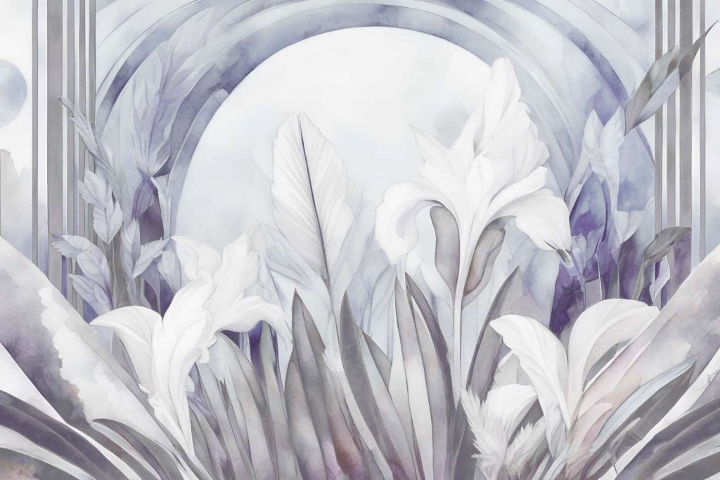 Iris al amanecer púrpura