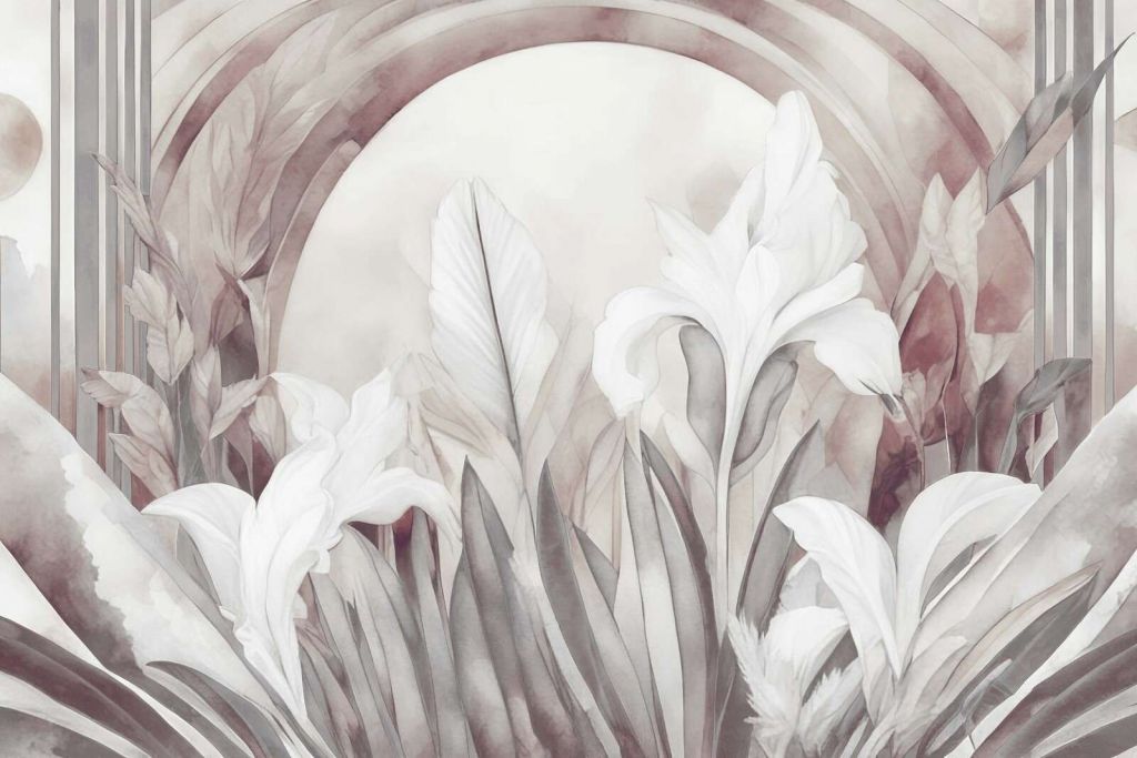 Iris al amanecer naranja