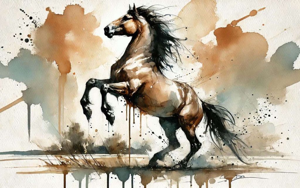 Elegancia de Caballo Ardiente