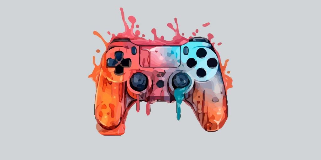 Salpicadura de Gamer en Acuarela