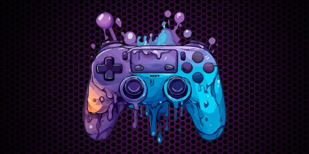 Controlador de juego derretido