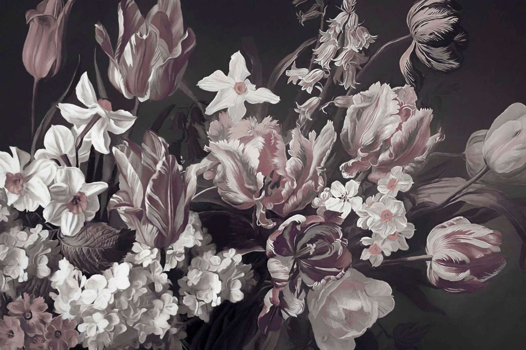 Ramo con peonías rosas