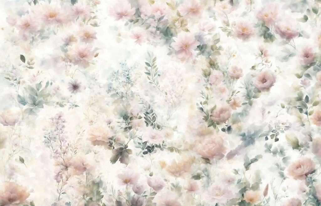 Estado floral delicado - verde