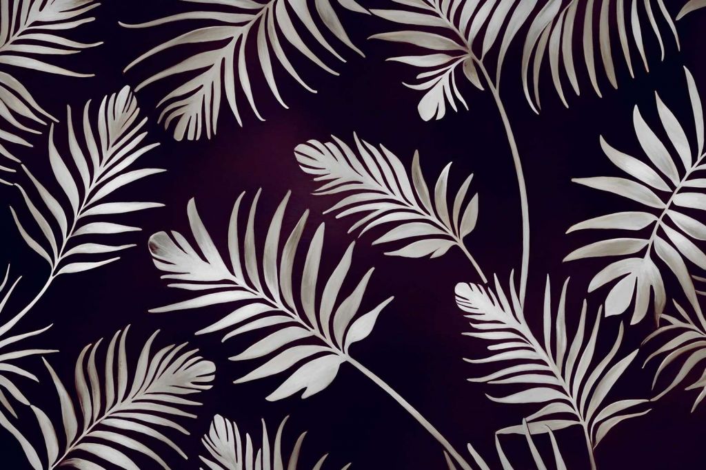 Hojas doradas sobre azul acero oscuro