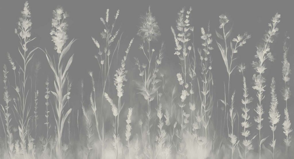 Luz de Lavanda Gris Plateado Sin Costuras