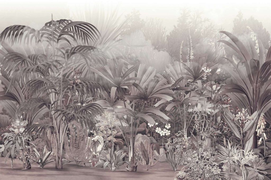 Mañana en el Jardín Tropical Púrpura