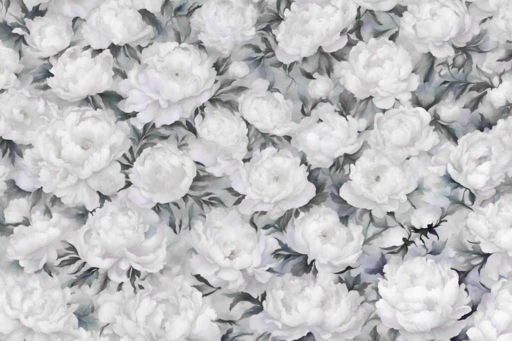 Pared Azul de Peonie