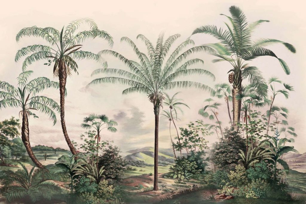 Tropicos Románticos Verde Oscuro
