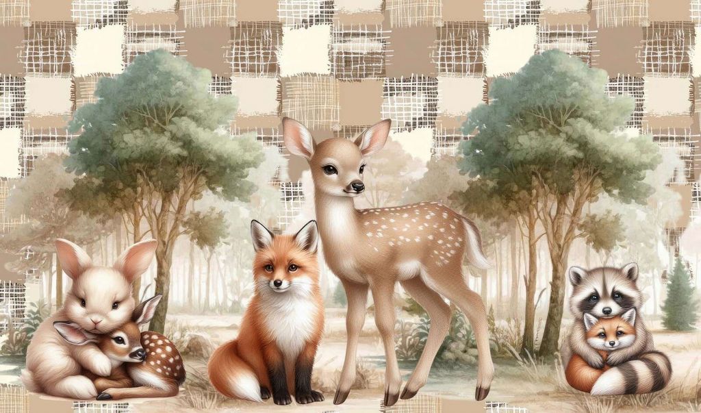 Animales salvajes en tonos cálidos