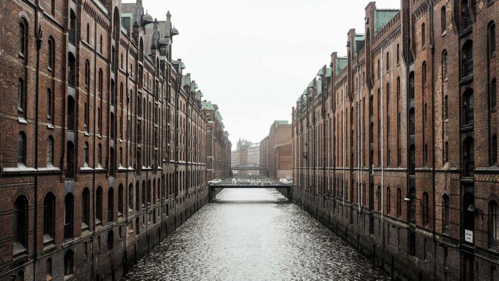 Puentes de la ciudad en Hamburgo