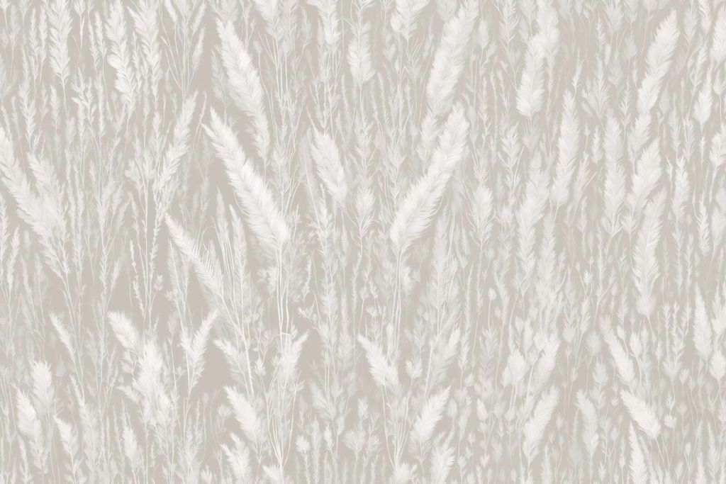 Muro de hierbas de campo - gris