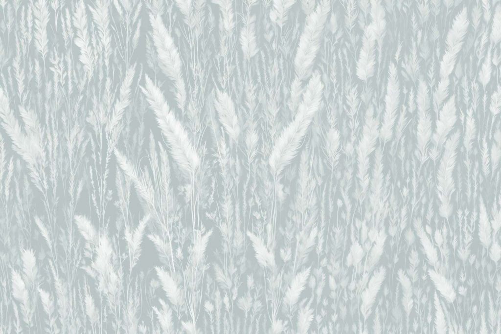 Muro de hierbas de campo - verde menta