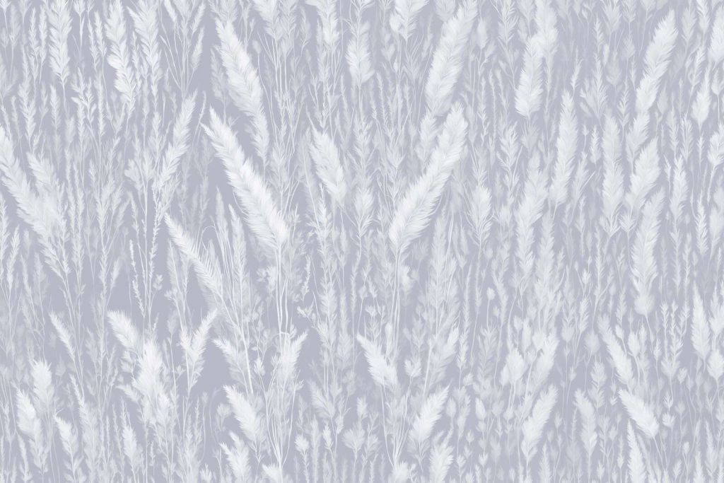 Muro de hierbas de campo - azul