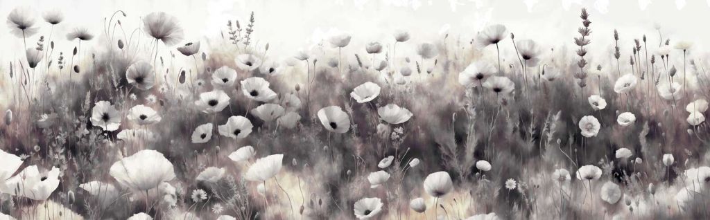 Baile de flores silvestres - negro