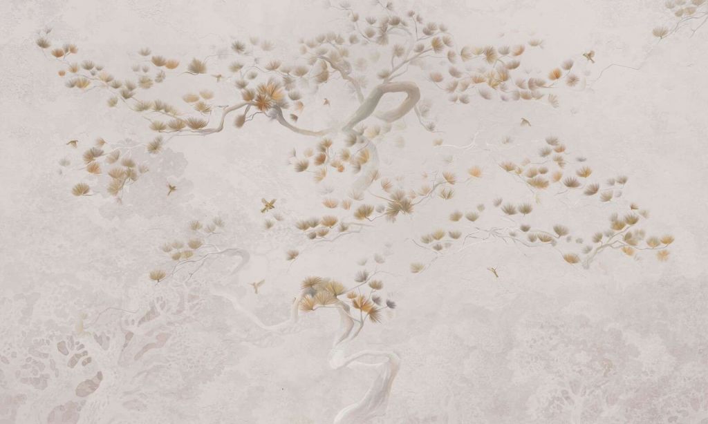 Arte del Árbol en Flor - Beige