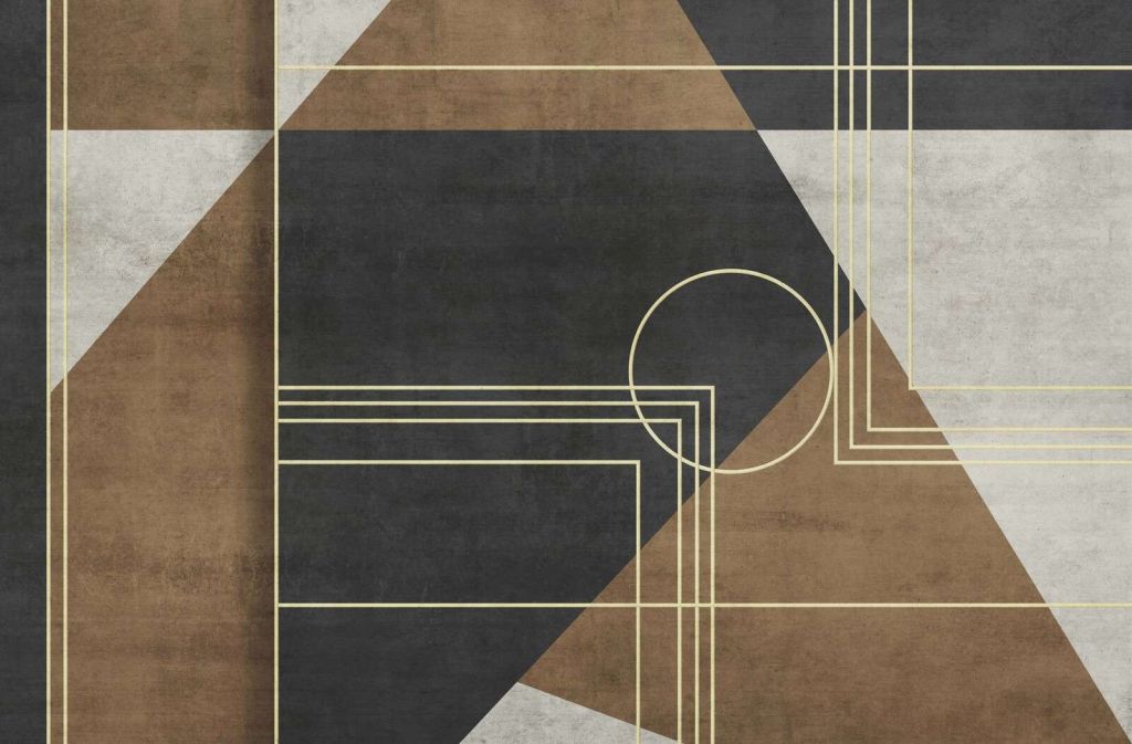Líneas doradas art déco