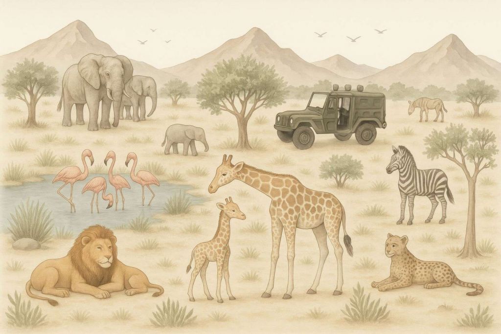 Safari de aventura en la sabana.