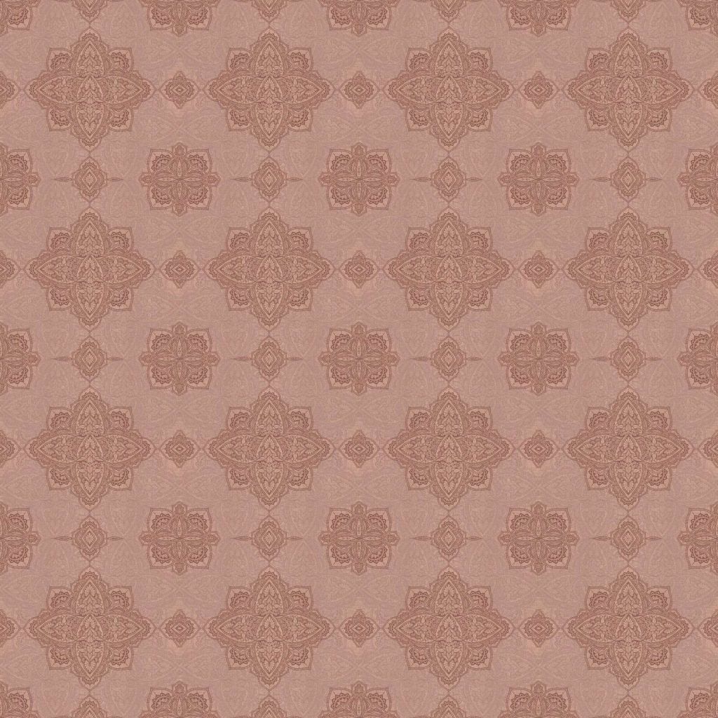 patrón oriental de medallón rosa viejo