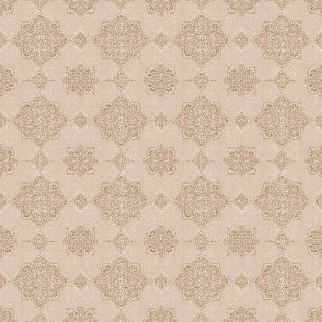 Patrón oriental de medallón beige