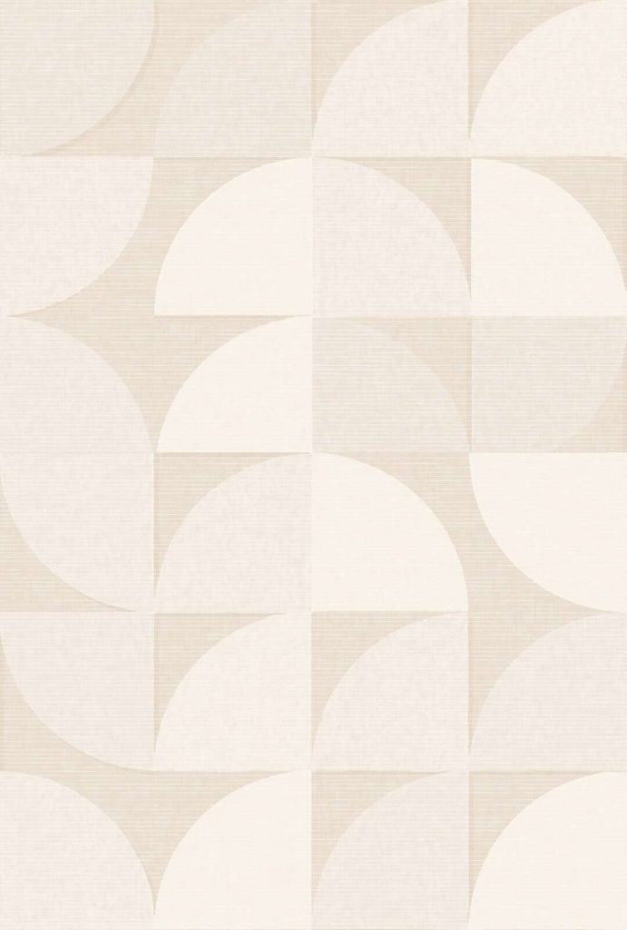Arcos geométricos suaves en beige