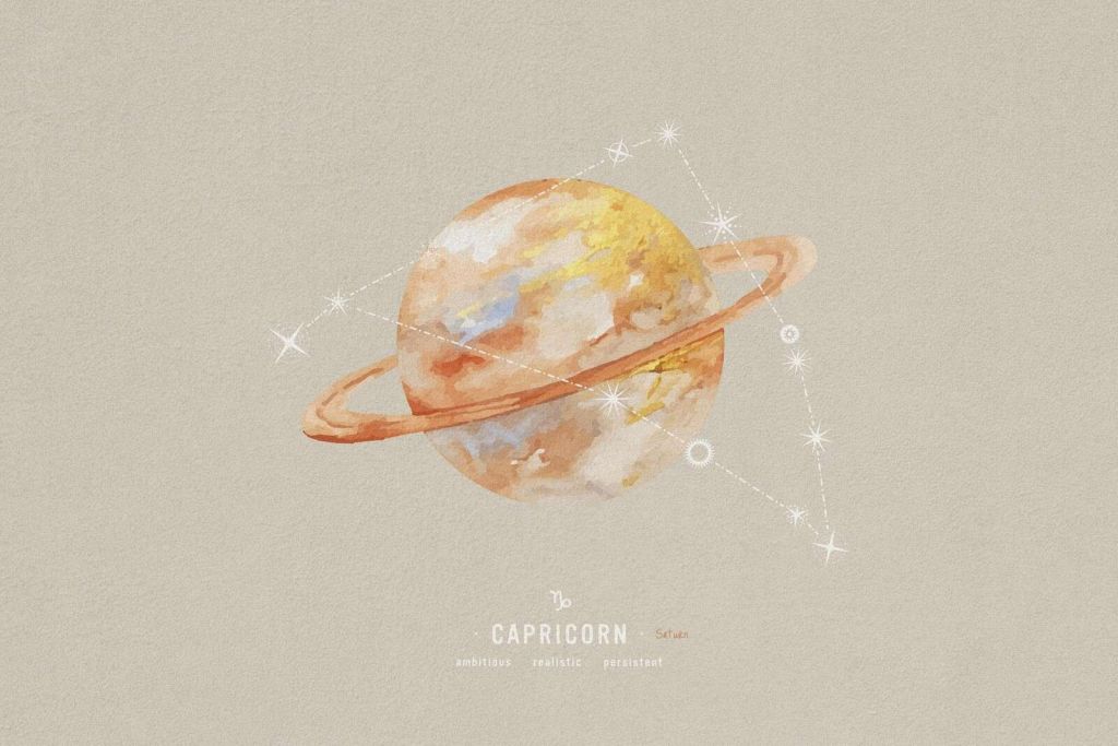 Capricornio con Saturno Dorado