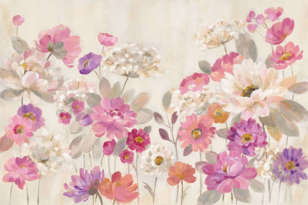 Romántica Abundancia de Flores en Tonalidades Pastel