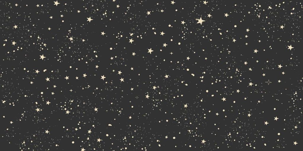 Suave campo de estrellas en la noche negra