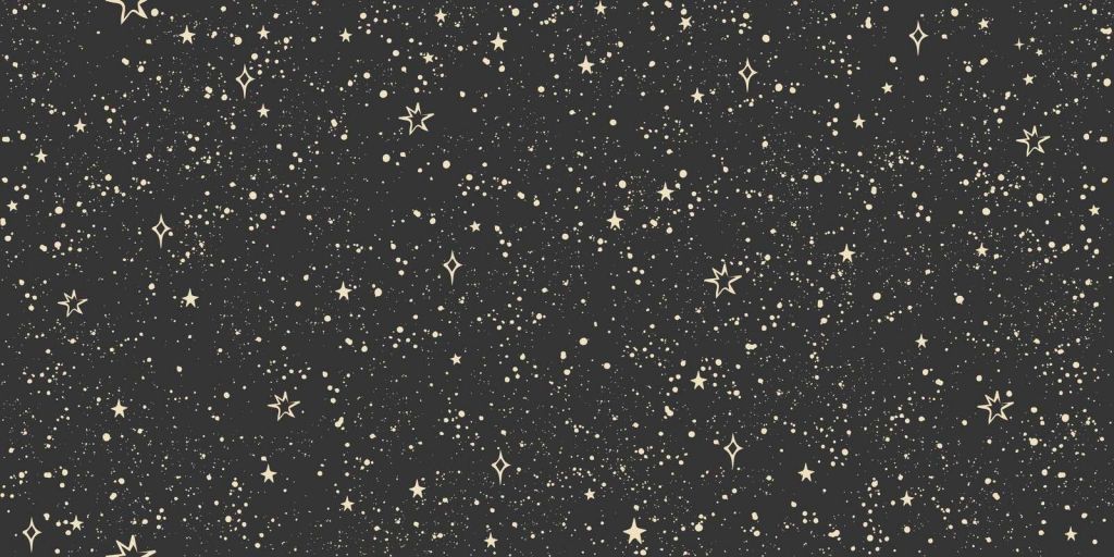 Estrellas centelleantes en la luz de la noche