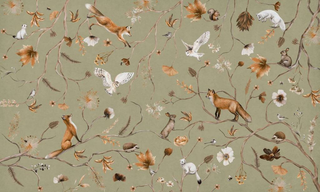 Playful Forest - Vintage - Green