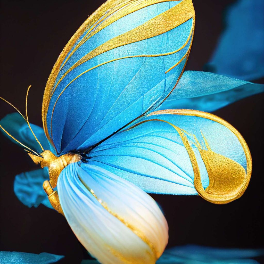 Flor de mariposa macro.