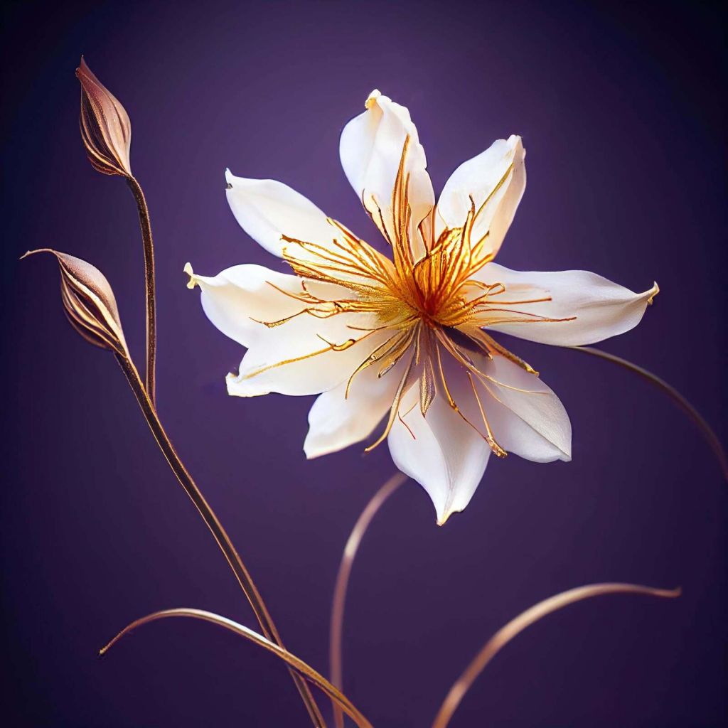 Flor de Columbine Macro