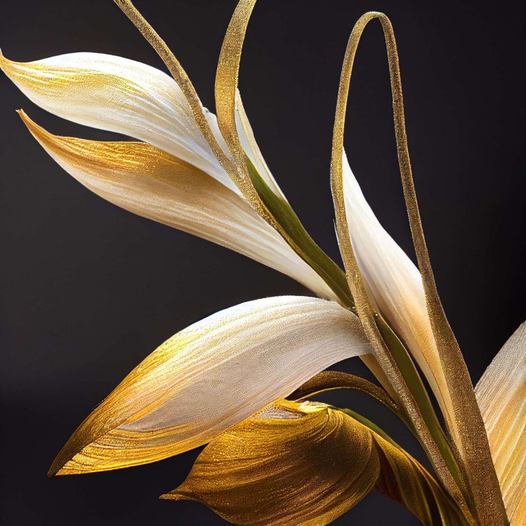 Flor de orquídea Cola de Zorro Macro