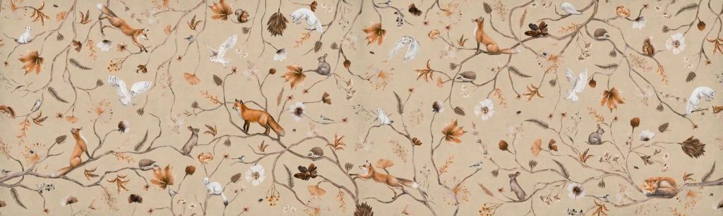 Bosque juguetón - beige - Panorama