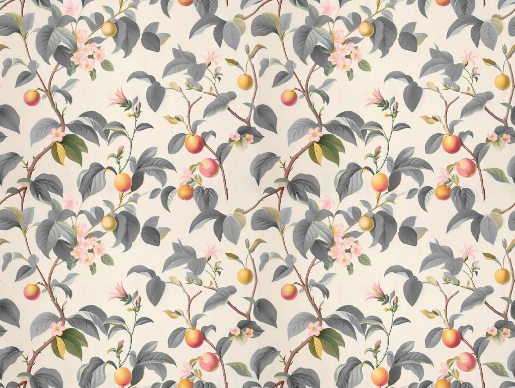 Árbol frutal con hojas grises