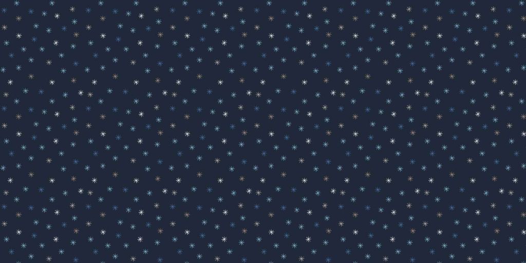 Noche estrellada centelleante en azul