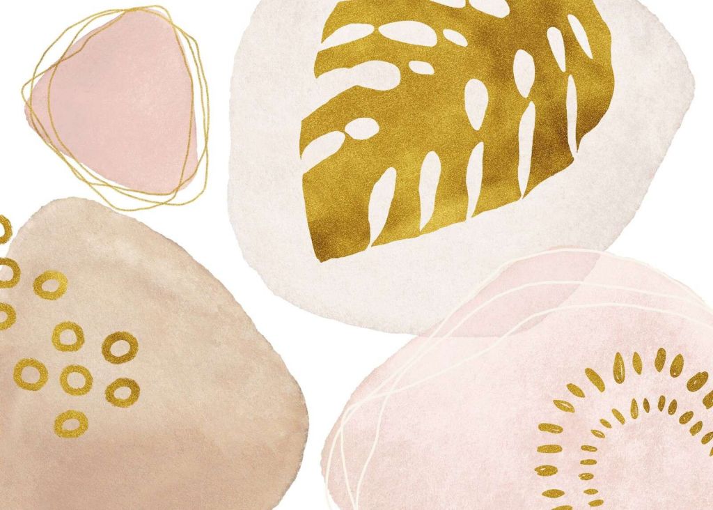 Vibraciones tropicales boho doradas