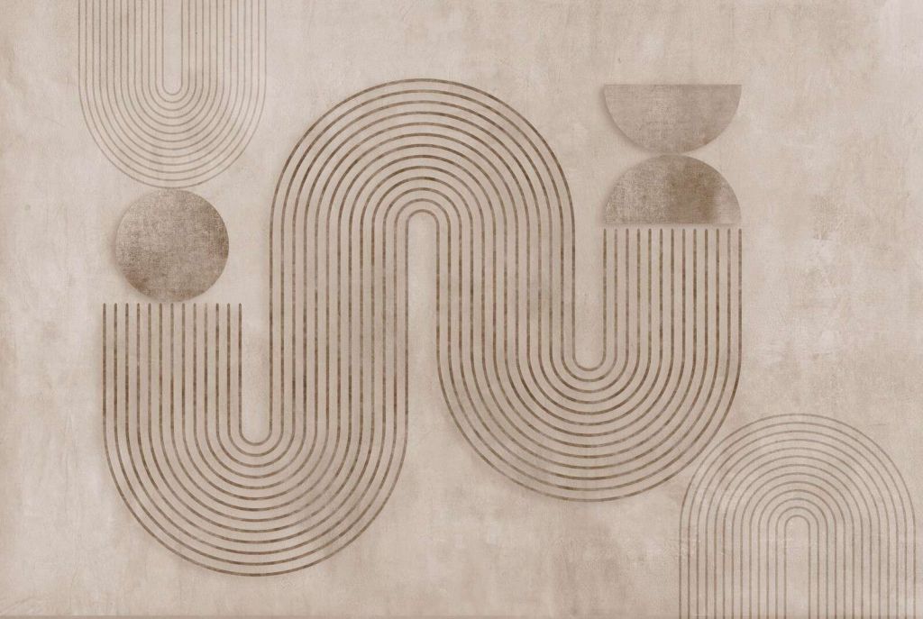 Equilibrio dinámico Arte moderno Beige