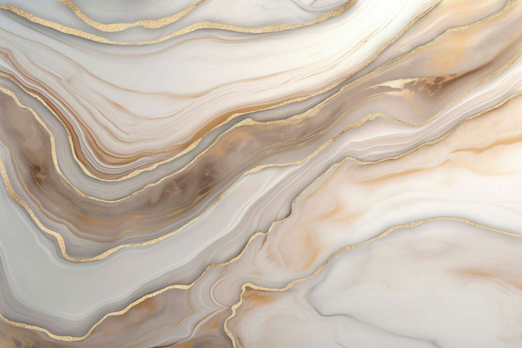 Tendencia de decoración chic de mármol de lujo en marfil beige