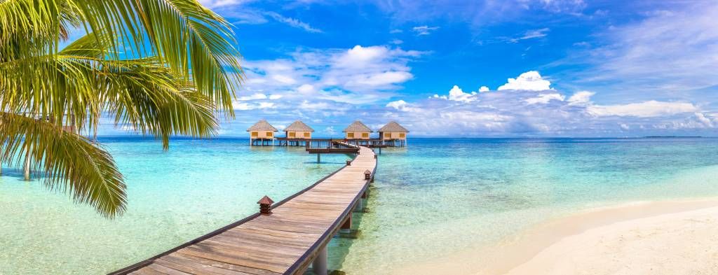 Villas acuáticas en las Maldivas